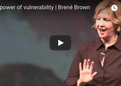 TED Talk: “The Power of Vulnerability”