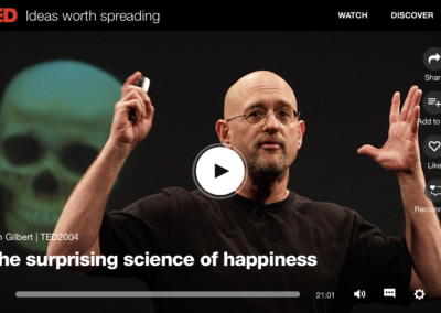 TED Talk: “The Surprising Science of Happiness”