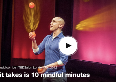 TED Talk:  “All it Takes is 10 Mindful Minutes”