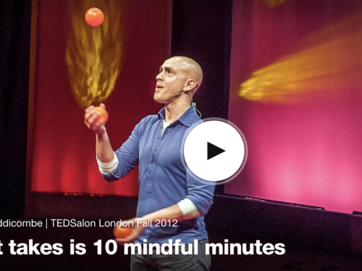 TED Talk:  “All it Takes is 10 Mindful Minutes”